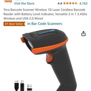 Bar code scanner new for boutique or organize inventory